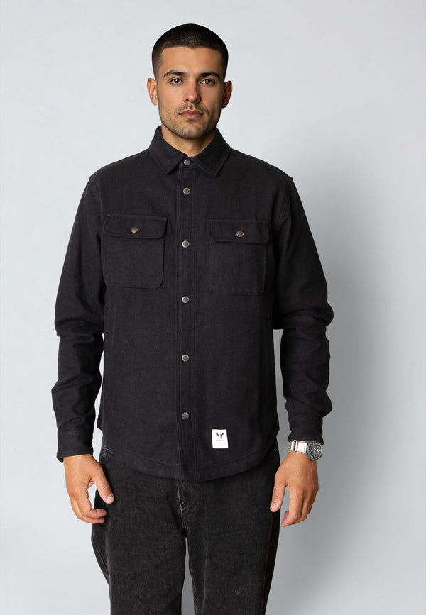 Fat Moose PABLO OVERSHIRT Overshirts Sort