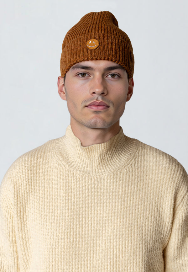 Clean Cut Copenhagen PATRICK BEANIE Accessories Guld Brun