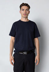 Clean Cut Copenhagen PAULI SLUB YARN T-SHIRT T-shirts S/S Navy