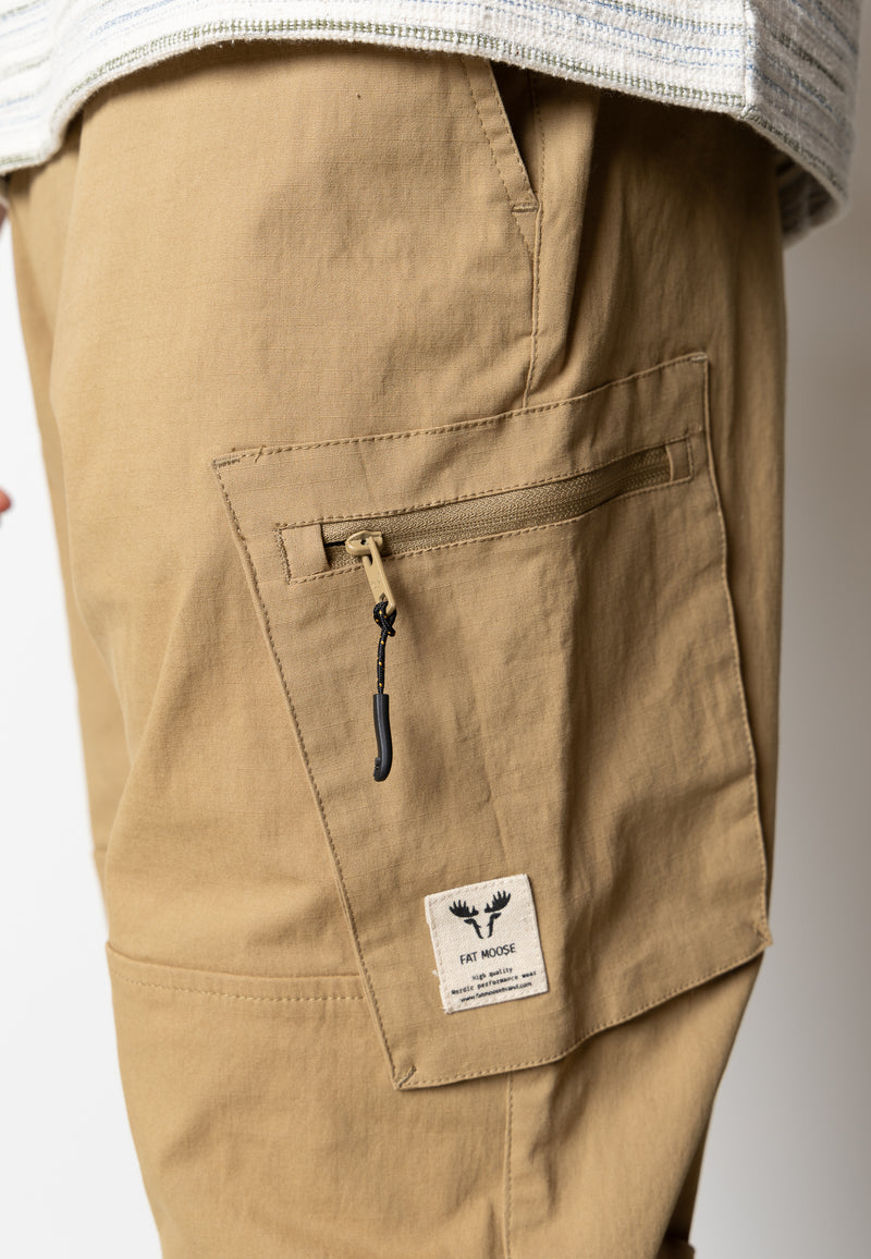 Fat Moose PAVEMENT RIPSTOP CARGO PANTS Bukser Dark Khaki