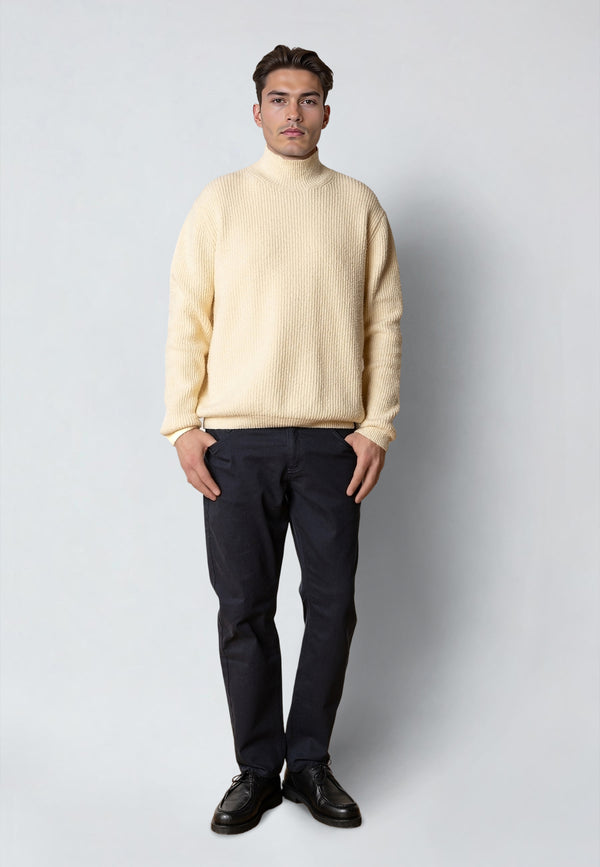Clean Cut Copenhagen PEPE TURTLENECK SWEATER Strik Ecru