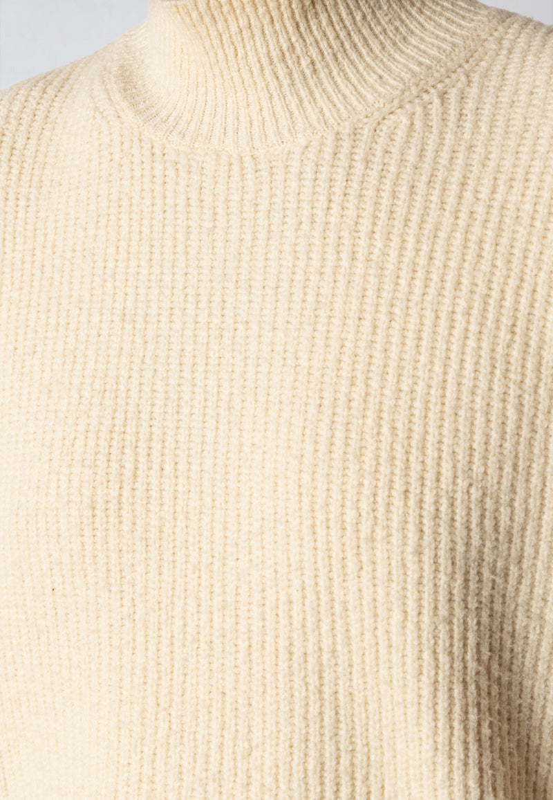 Clean Cut Copenhagen PEPE TURTLENECK SWEATER Strik Ecru