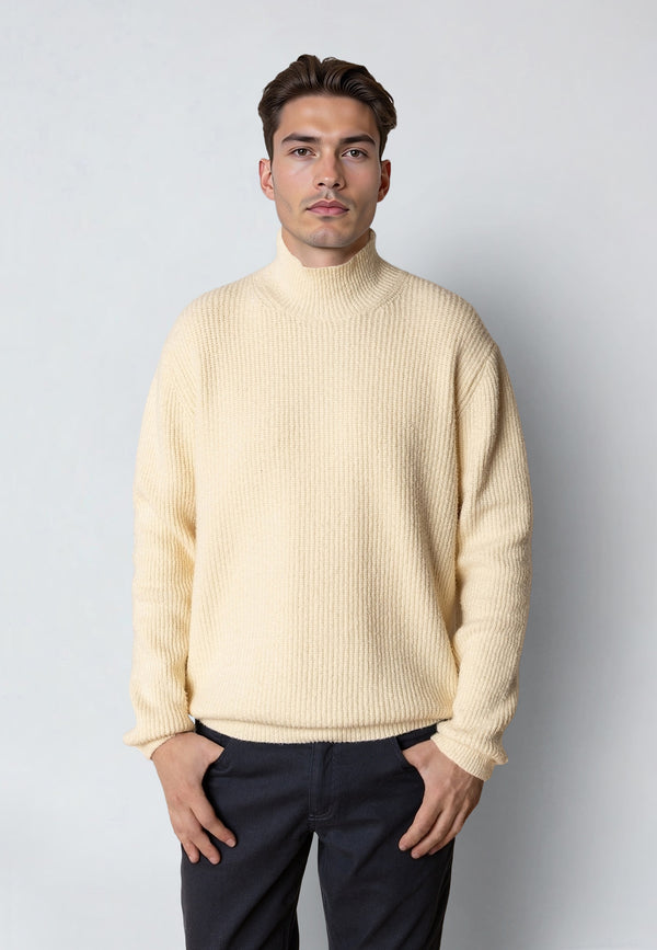 Clean Cut Copenhagen PEPE TURTLENECK SWEATER Strik Ecru