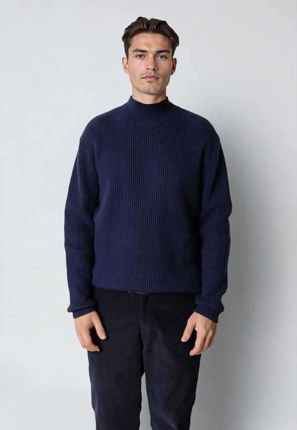 Clean Cut Copenhagen PEPE TURTLENECK SWEATER Strik Navy