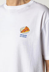 Fat Moose PIZZA SLICE T-SHIRT T-shirts S/S Hvid