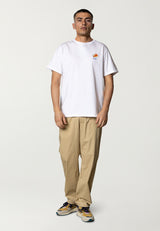 Fat Moose PIZZA SLICE T-SHIRT T-shirts S/S Hvid