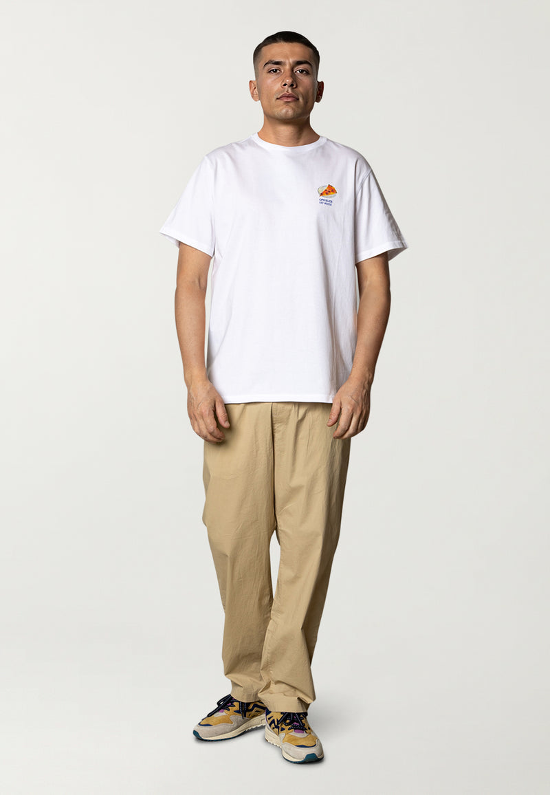 Fat Moose PIZZA SLICE T-SHIRT T-shirts S/S Hvid