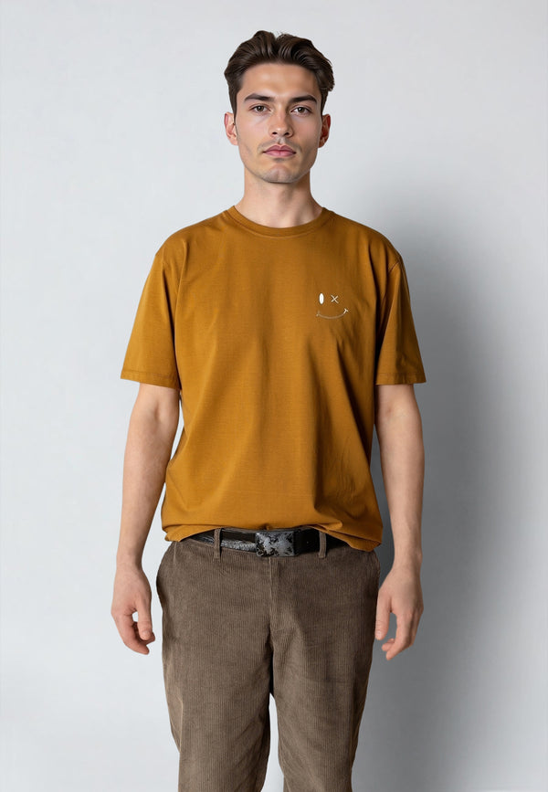 Clean Cut Copenhagen Patrick Organic t-shirt T-shirts S/S Guld Brun
