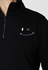 Clean Cut Copenhagen PATRICK ZIP SWEATSHIRT Sweatshirts Sort