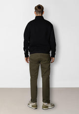 Clean Cut Copenhagen PATRICK ZIP SWEATSHIRT Sweatshirts Sort