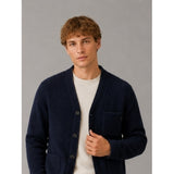 Clean Cut Copenhagen Pelle bouclé cardigan Strik Mørk Navy