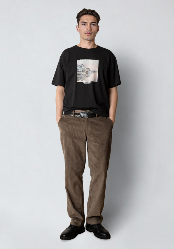 Clean Cut Copenhagen RAINY COPENHAGEN ORGANIC T-SHIRT T-shirts S/S Sort