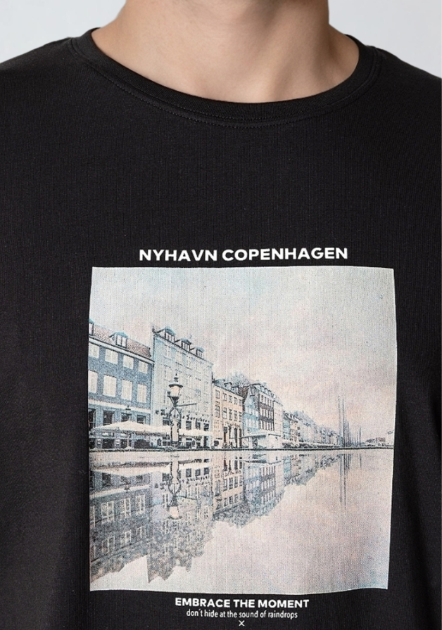 Clean Cut Copenhagen RAINY COPENHAGEN ORGANIC T-SHIRT T-shirts S/S Sort