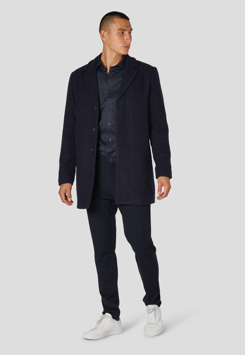 Clean Cut Copenhagen RALF WOOL BLEND COAT Jakker Navy