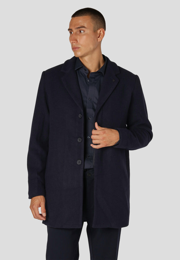 Clean Cut Copenhagen RALF WOOL BLEND COAT Jakker Navy