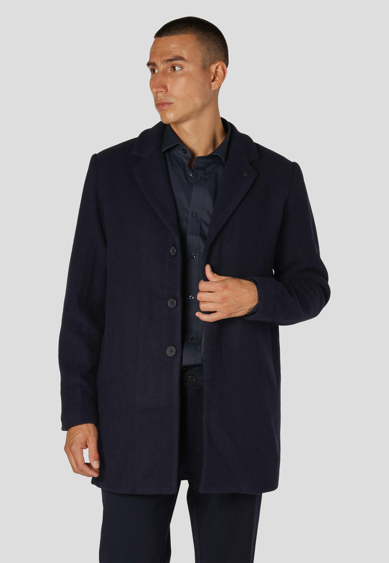 Clean Cut Copenhagen RALF WOOL BLEND COAT Jakker Navy