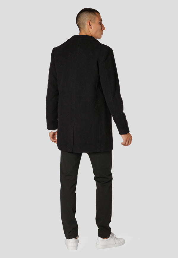 Clean Cut Copenhagen RALF WOOL BLEND COAT Jakker Sort