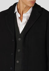 Clean Cut Copenhagen RALF WOOL BLEND COAT Jakker Sort