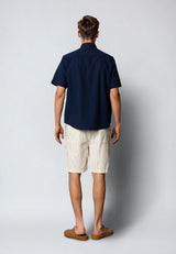 Clean Cut Copenhagen RAN LINEN SHORTS Shorts Light beige striped