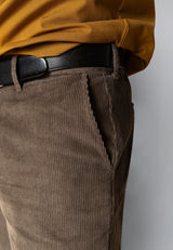 Clean Cut Copenhagen REGULAR CORDUROY PANT Bukser Brindle beige
