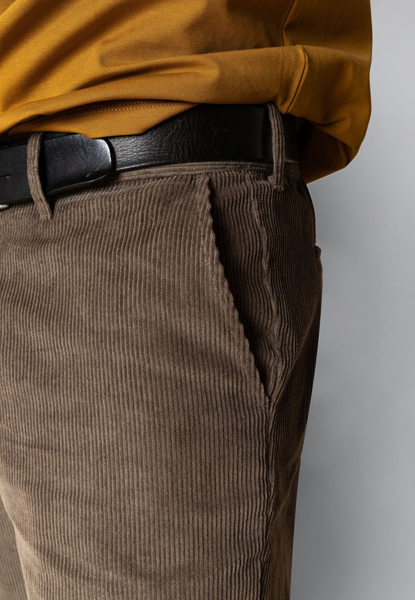 Clean Cut Copenhagen REGULAR CORDUROY PANT Bukser Brindle beige