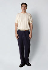 Clean Cut Copenhagen ROBIN KNITTED T-SHIRT T-shirts S/S Ecru