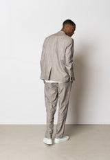 Clean Cut Copenhagen ROMAN LINEN BLAZER Blazere Khaki Melange
