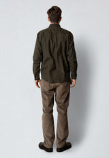 Clean Cut Copenhagen RUSSEL FLANNEL SHIRT Skjorte L/S Army Melange