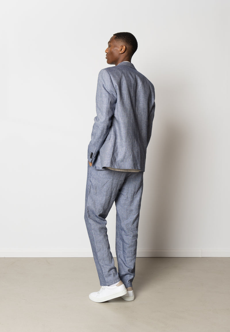 Clean Cut Copenhagen Roman linen blazer Blazere Navy Melange