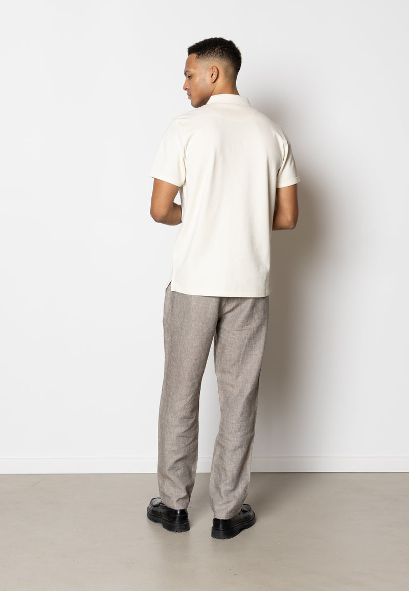 Clean Cut Copenhagen Roman linen pants Bukser Khaki Melange