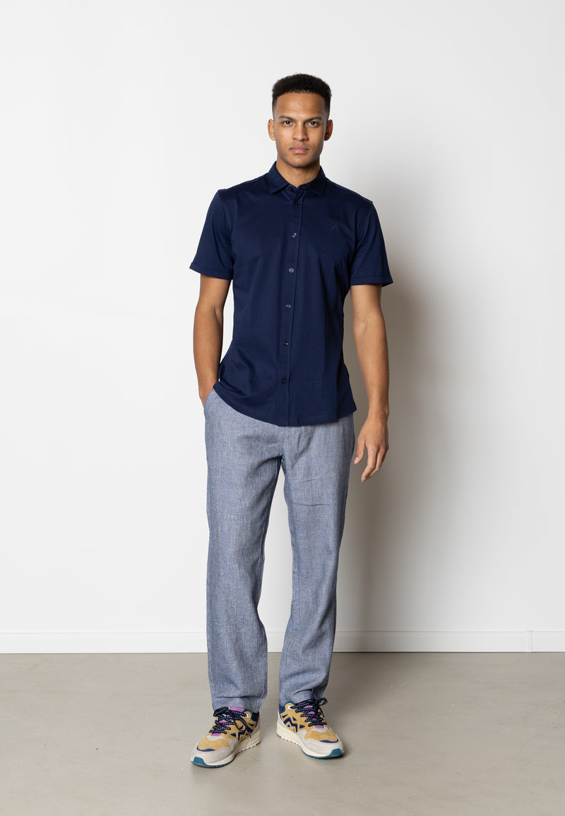 Clean Cut Copenhagen Roman linen pants Bukser Navy Melange