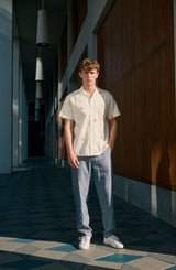 Clean Cut Copenhagen Roman linen pants Bukser Navy Melange