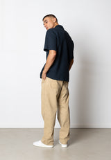 Fat Moose SCOTT COTTON SHIRT Skjorte S/S Navy