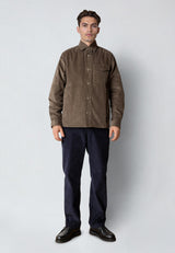 Clean Cut Copenhagen SILAS CORDUROY OVERSHIRT Overshirts Brindle beige