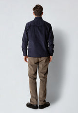 Clean Cut Copenhagen SILAS CORDUROY OVERSHIRT Overshirts Navy