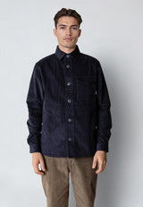Clean Cut Copenhagen SILAS CORDUROY OVERSHIRT Overshirts Navy
