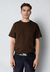 Clean Cut Copenhagen STABLE T-SHIRT T-shirts S/S Dark Brown