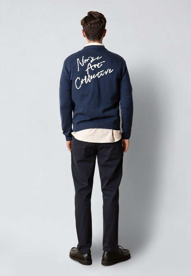 Clean Cut Copenhagen STONE KNITTED SWEATER Strik Navy