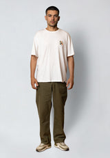 Fat Moose SUMMER T-SHIRT T-shirts S/S Råhvid
