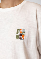 Fat Moose SUMMER T-SHIRT T-shirts S/S Råhvid