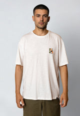 Fat Moose SUMMER T-SHIRT T-shirts S/S Råhvid