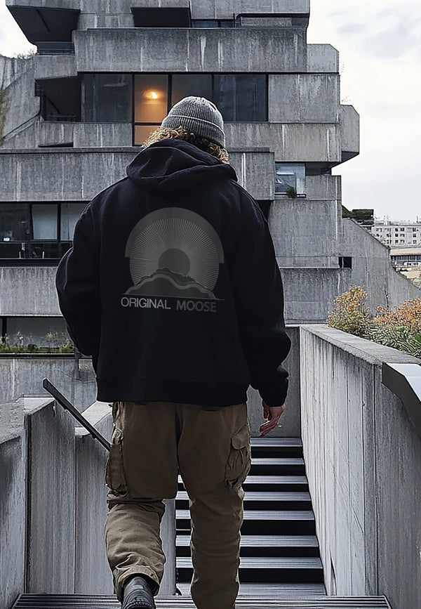 Fat Moose SUN RISING HOODIE Sweatshirts Sort