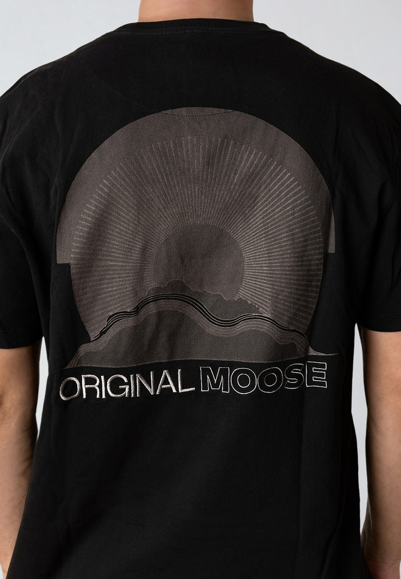 Fat Moose SUN RISING T-SHIRT T-shirts S/S Sort