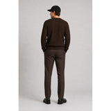 Clean Cut Copenhagen Sander cable knit Strik Dark Brown