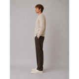 Clean Cut Copenhagen Sander cable knit Strik Ecru Melange