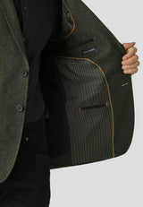 Clean Cut Copenhagen Santos 2-button wool blazer Blazere Army Mix