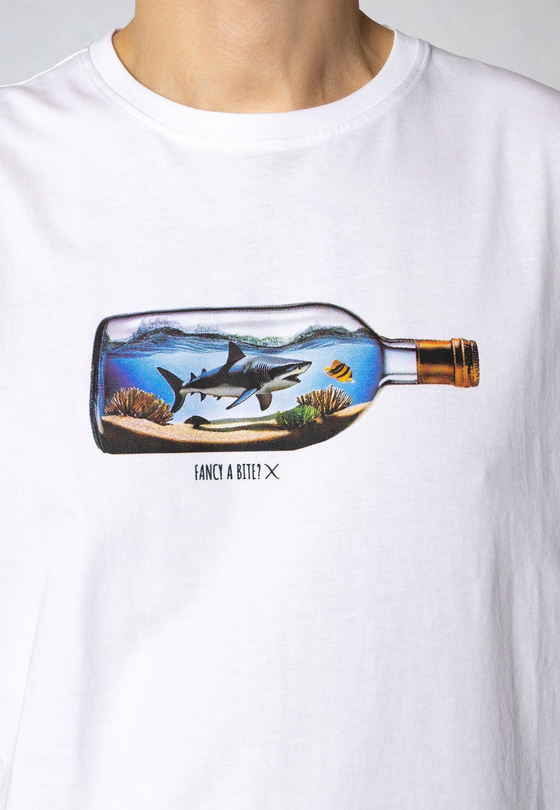 Clean Cut Copenhagen Shark t-shirt T-shirts S/S Hvid