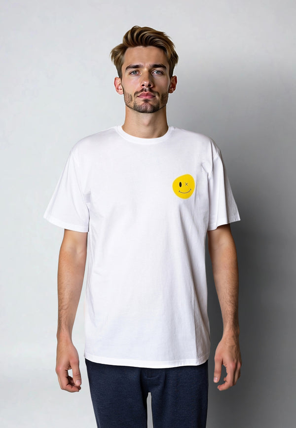 Clean Cut Copenhagen Smile cotton t-shirt T-shirts S/S Hvid
