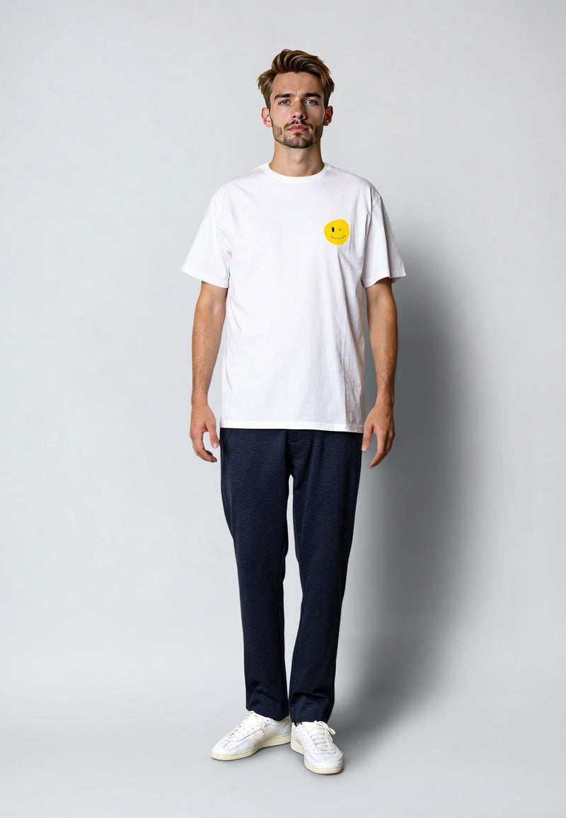 Clean Cut Copenhagen Smile cotton t-shirt T-shirts S/S Hvid