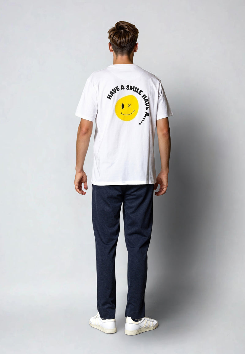 Clean Cut Copenhagen Smile cotton t-shirt T-shirts S/S Hvid